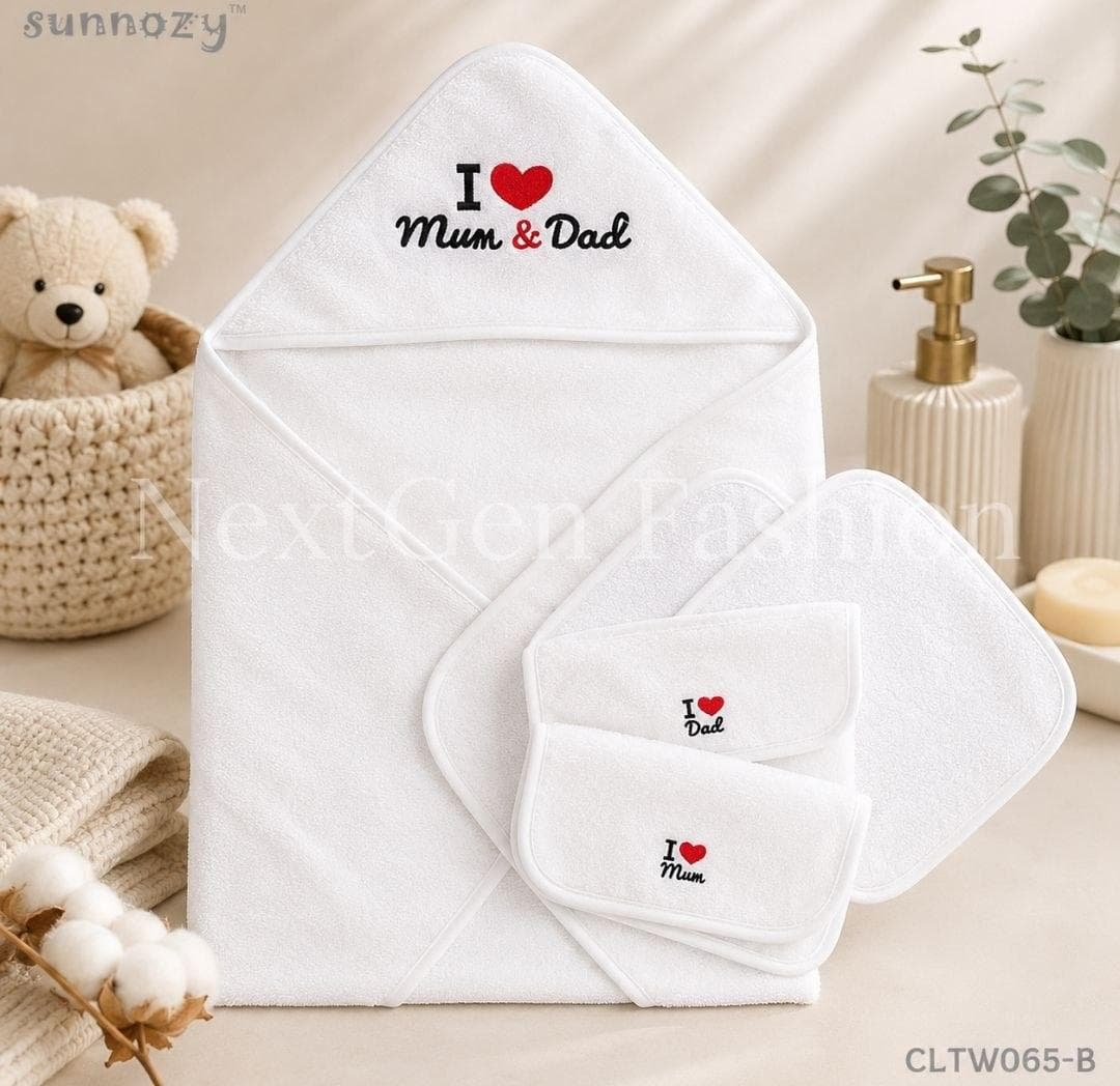 Hooded Towel and Face Towel