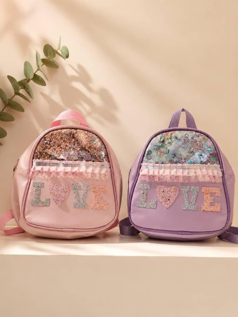 LOVE Ruffled Mini Backpack