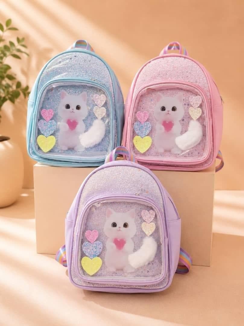 Kids Kitty Window Mini Backpack